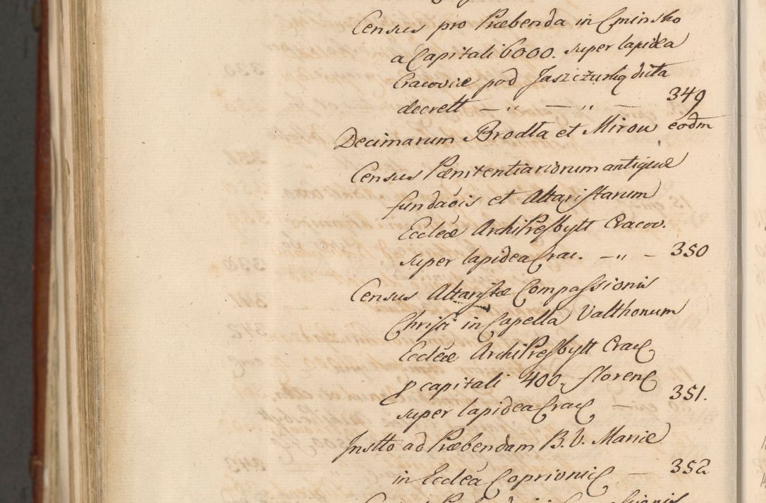Zdjęcie nr 1888 dla obiektu archiwalnego: Acta actorum episcopalium R. D. Casimiri a Łubna Łubiński, episcopi Cracoviensis, ducis Severiae ab anno 1714 ad annum 1719 conscripta. Volumen II