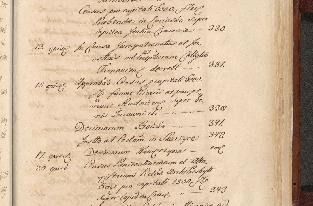Zdjęcie nr 1887 dla obiektu archiwalnego: Acta actorum episcopalium R. D. Casimiri a Łubna Łubiński, episcopi Cracoviensis, ducis Severiae ab anno 1714 ad annum 1719 conscripta. Volumen II