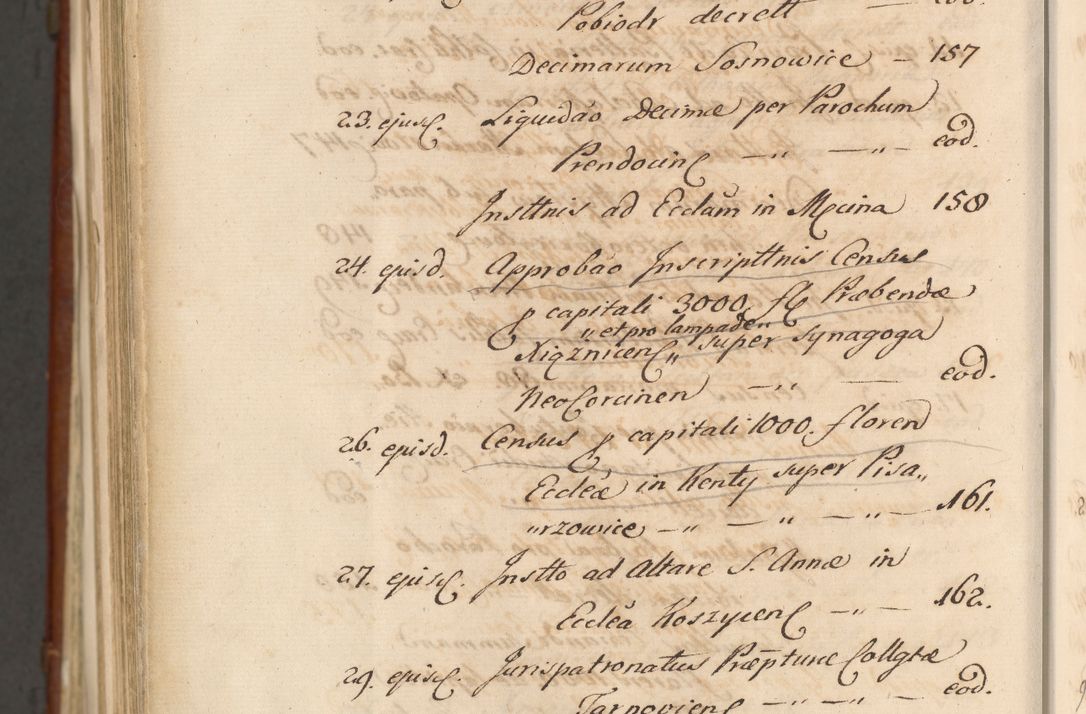 Zdjęcie nr 1882 dla obiektu archiwalnego: Acta actorum episcopalium R. D. Casimiri a Łubna Łubiński, episcopi Cracoviensis, ducis Severiae ab anno 1714 ad annum 1719 conscripta. Volumen II