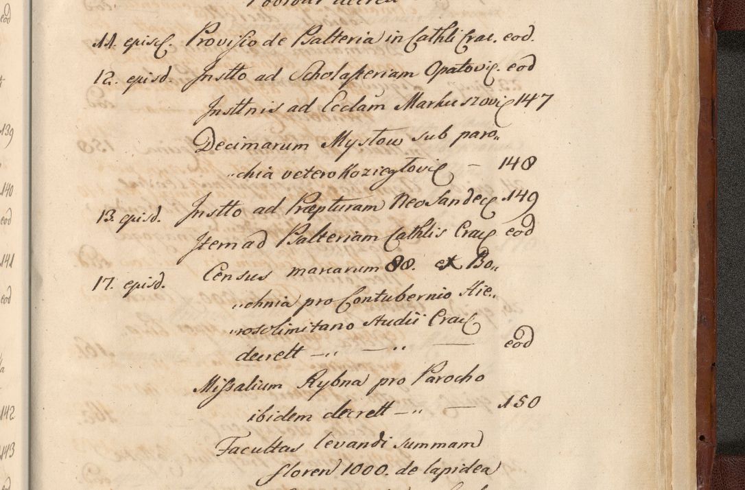 Zdjęcie nr 1881 dla obiektu archiwalnego: Acta actorum episcopalium R. D. Casimiri a Łubna Łubiński, episcopi Cracoviensis, ducis Severiae ab anno 1714 ad annum 1719 conscripta. Volumen II