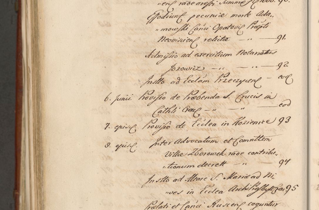 Zdjęcie nr 1876 dla obiektu archiwalnego: Acta actorum episcopalium R. D. Casimiri a Łubna Łubiński, episcopi Cracoviensis, ducis Severiae ab anno 1714 ad annum 1719 conscripta. Volumen II
