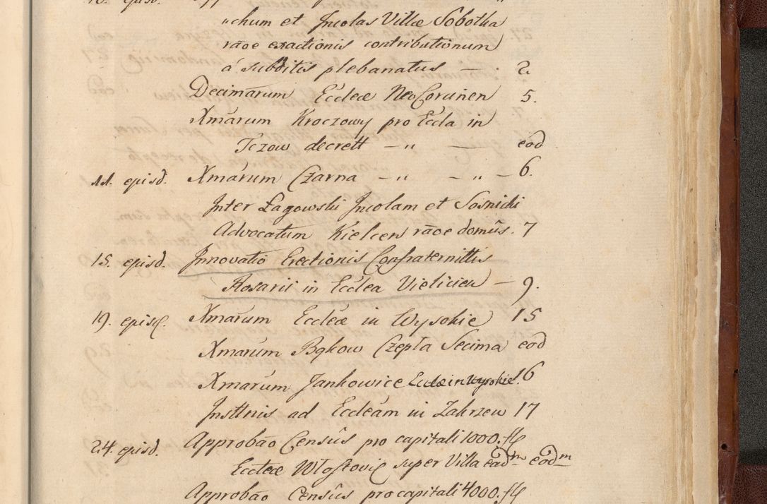 Zdjęcie nr 1873 dla obiektu archiwalnego: Acta actorum episcopalium R. D. Casimiri a Łubna Łubiński, episcopi Cracoviensis, ducis Severiae ab anno 1714 ad annum 1719 conscripta. Volumen II
