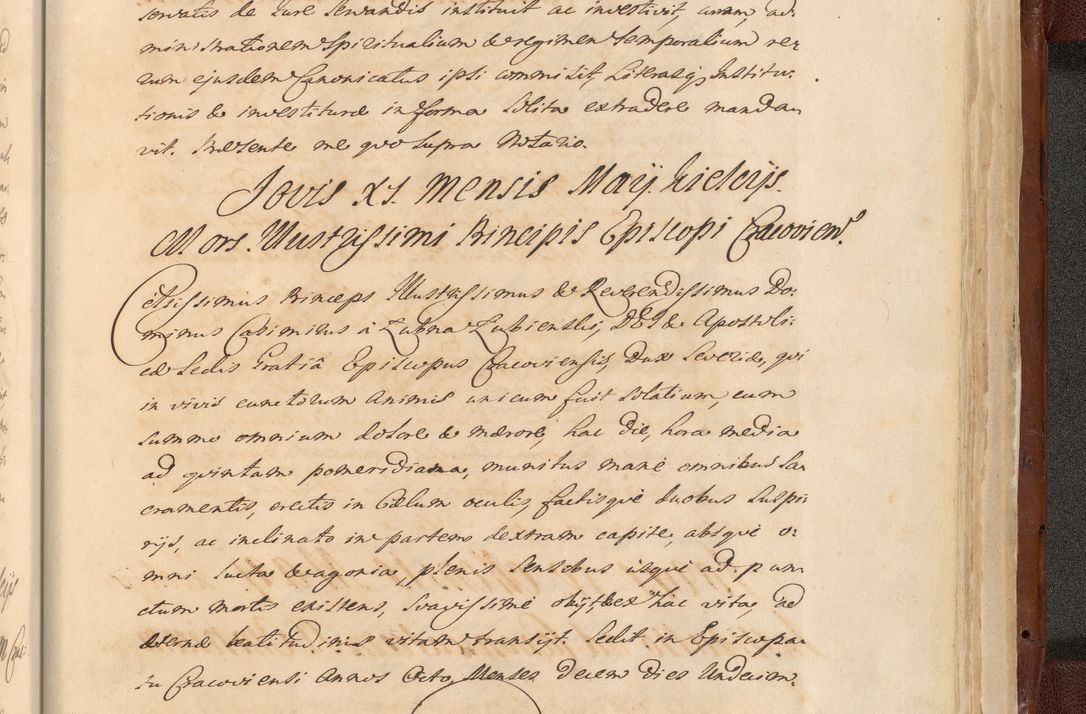 Zdjęcie nr 1871 dla obiektu archiwalnego: Acta actorum episcopalium R. D. Casimiri a Łubna Łubiński, episcopi Cracoviensis, ducis Severiae ab anno 1714 ad annum 1719 conscripta. Volumen II