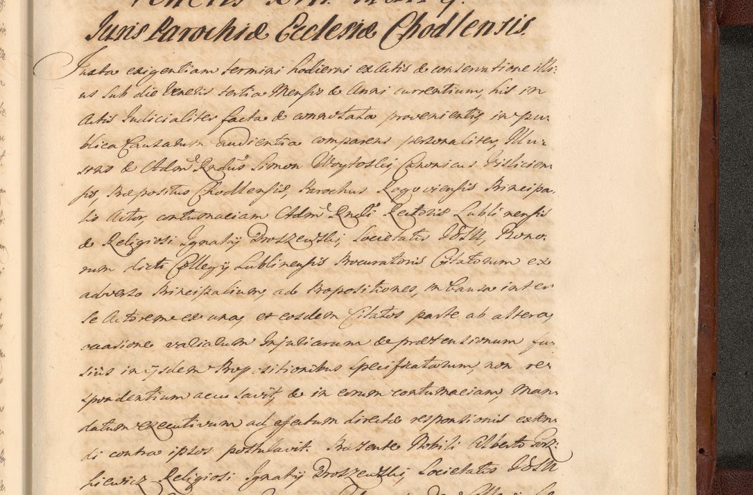 Zdjęcie nr 1859 dla obiektu archiwalnego: Acta actorum episcopalium R. D. Casimiri a Łubna Łubiński, episcopi Cracoviensis, ducis Severiae ab anno 1714 ad annum 1719 conscripta. Volumen II