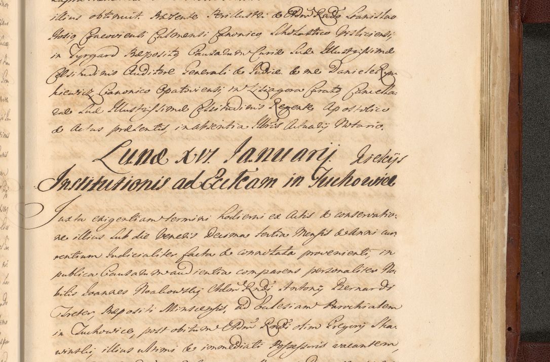 Zdjęcie nr 1833 dla obiektu archiwalnego: Acta actorum episcopalium R. D. Casimiri a Łubna Łubiński, episcopi Cracoviensis, ducis Severiae ab anno 1714 ad annum 1719 conscripta. Volumen II