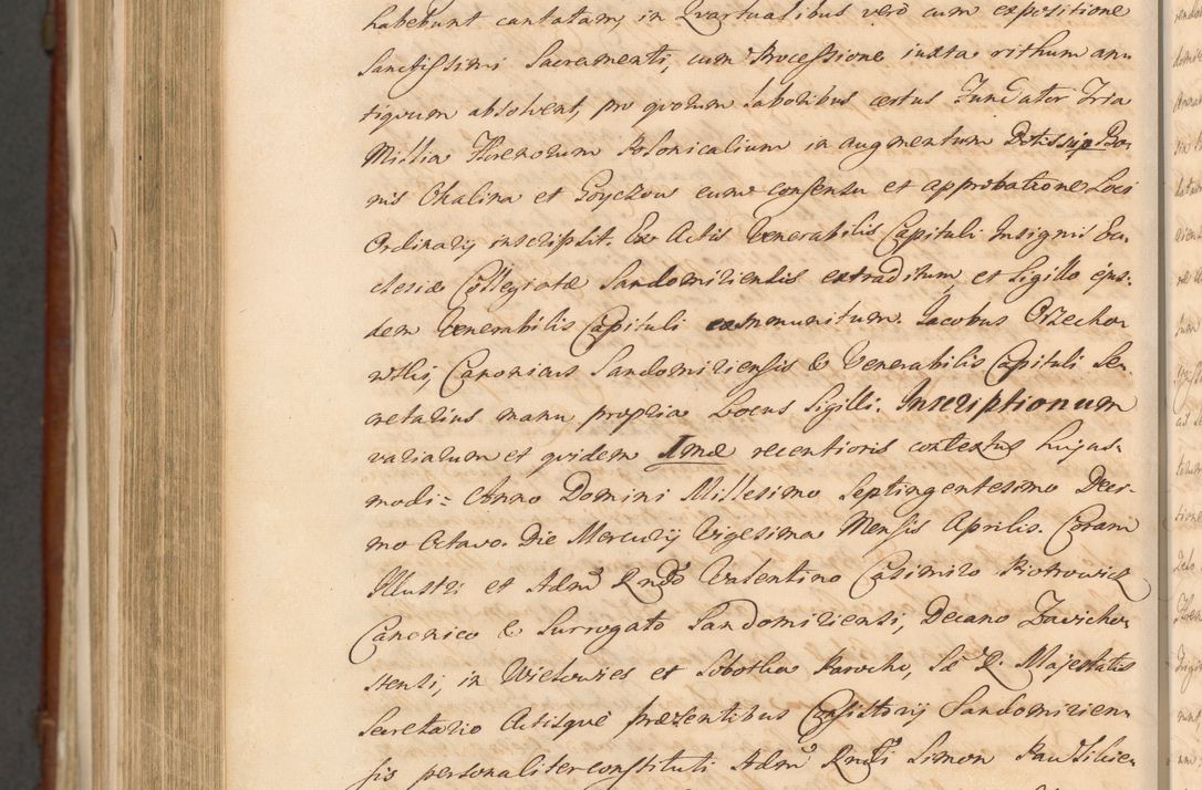 Zdjęcie nr 1614 dla obiektu archiwalnego: Acta actorum episcopalium R. D. Casimiri a Łubna Łubiński, episcopi Cracoviensis, ducis Severiae ab anno 1714 ad annum 1719 conscripta. Volumen II