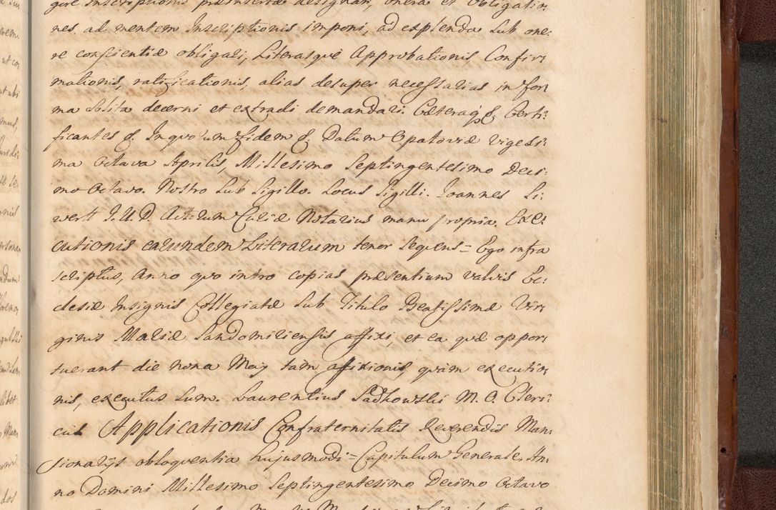 Zdjęcie nr 1613 dla obiektu archiwalnego: Acta actorum episcopalium R. D. Casimiri a Łubna Łubiński, episcopi Cracoviensis, ducis Severiae ab anno 1714 ad annum 1719 conscripta. Volumen II