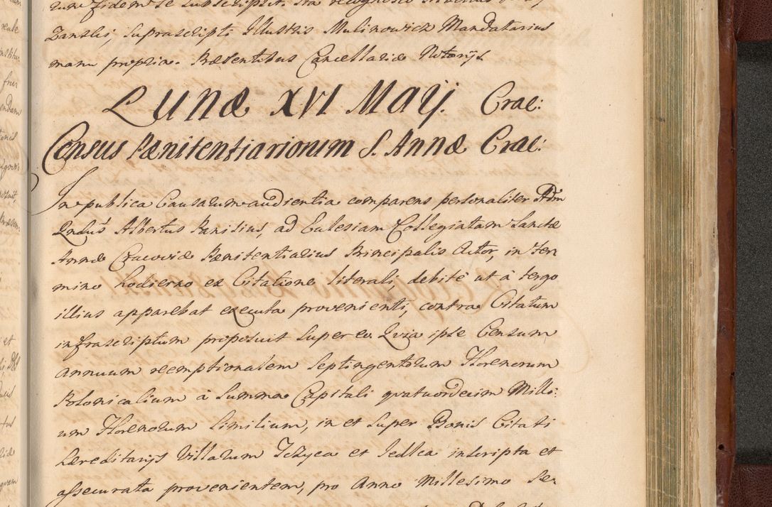 Zdjęcie nr 1607 dla obiektu archiwalnego: Acta actorum episcopalium R. D. Casimiri a Łubna Łubiński, episcopi Cracoviensis, ducis Severiae ab anno 1714 ad annum 1719 conscripta. Volumen II