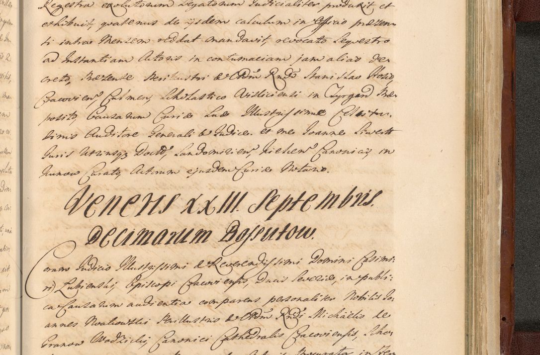 Zdjęcie nr 1779 dla obiektu archiwalnego: Acta actorum episcopalium R. D. Casimiri a Łubna Łubiński, episcopi Cracoviensis, ducis Severiae ab anno 1714 ad annum 1719 conscripta. Volumen II
