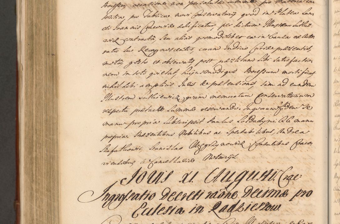 Zdjęcie nr 1758 dla obiektu archiwalnego: Acta actorum episcopalium R. D. Casimiri a Łubna Łubiński, episcopi Cracoviensis, ducis Severiae ab anno 1714 ad annum 1719 conscripta. Volumen II