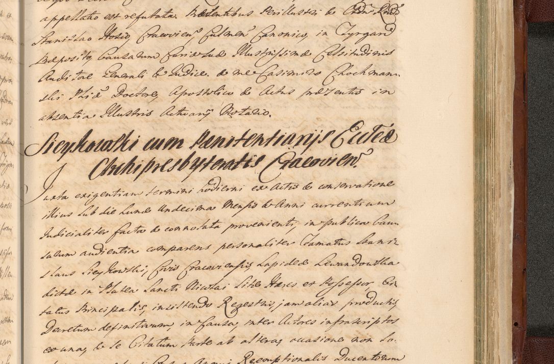 Zdjęcie nr 1755 dla obiektu archiwalnego: Acta actorum episcopalium R. D. Casimiri a Łubna Łubiński, episcopi Cracoviensis, ducis Severiae ab anno 1714 ad annum 1719 conscripta. Volumen II
