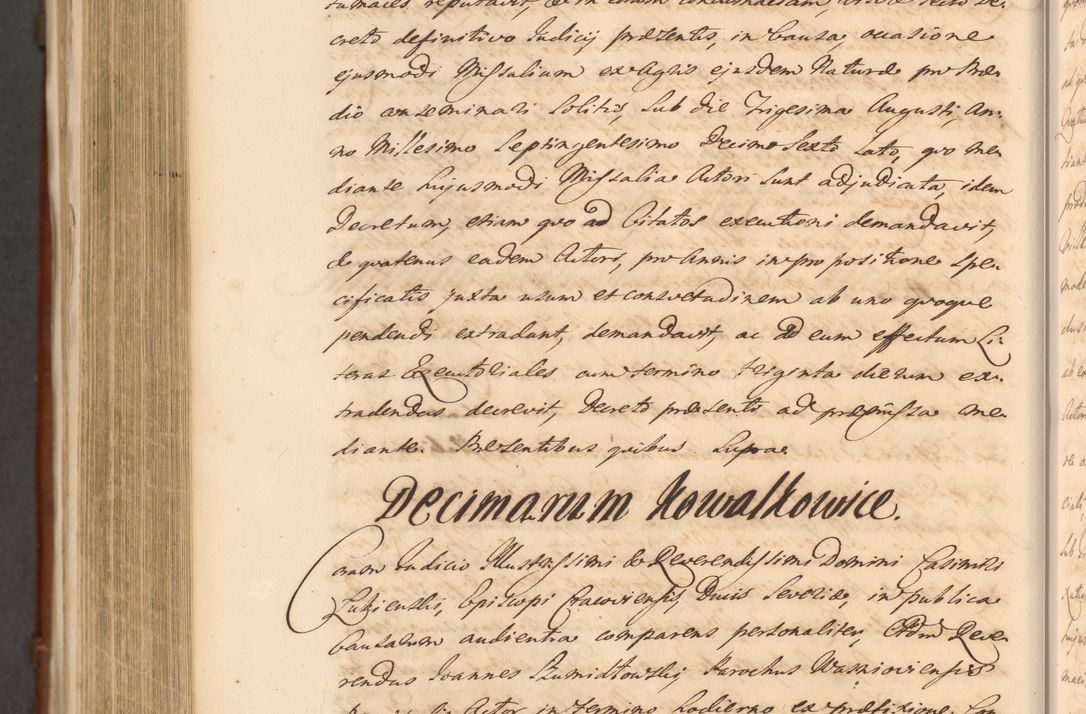 Zdjęcie nr 1752 dla obiektu archiwalnego: Acta actorum episcopalium R. D. Casimiri a Łubna Łubiński, episcopi Cracoviensis, ducis Severiae ab anno 1714 ad annum 1719 conscripta. Volumen II