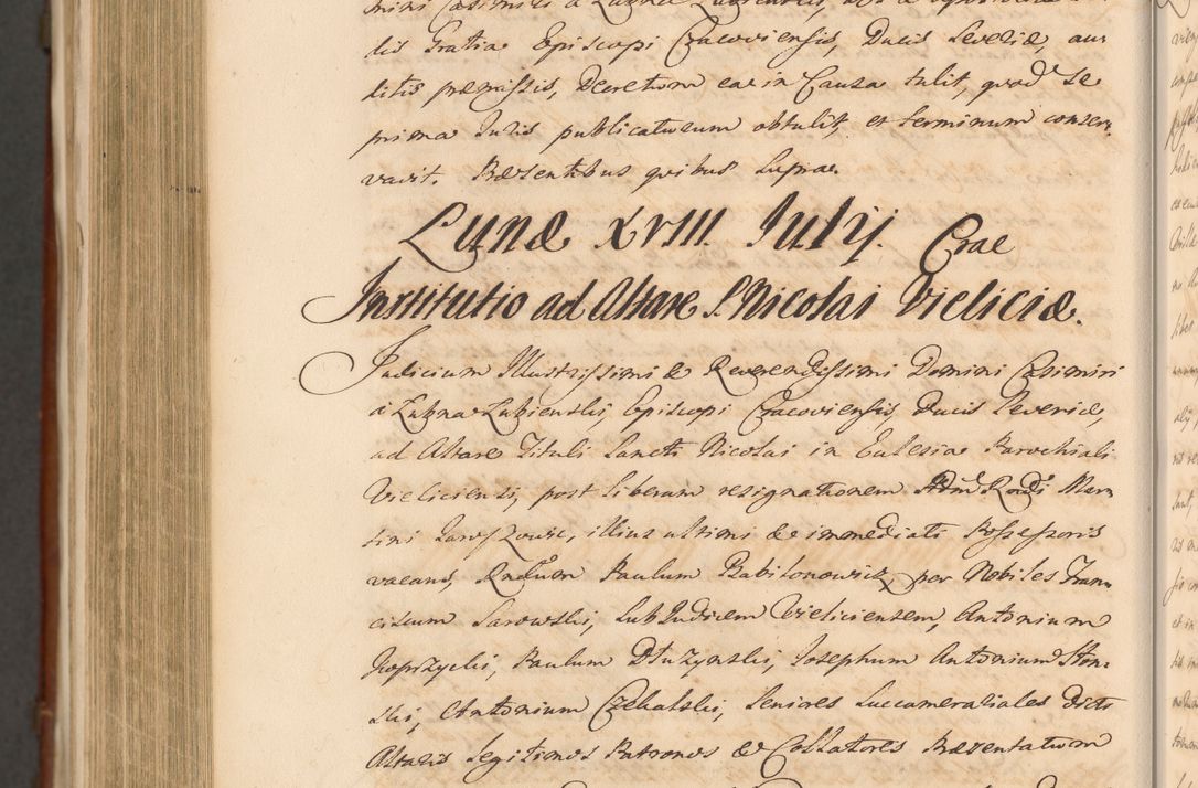 Zdjęcie nr 1750 dla obiektu archiwalnego: Acta actorum episcopalium R. D. Casimiri a Łubna Łubiński, episcopi Cracoviensis, ducis Severiae ab anno 1714 ad annum 1719 conscripta. Volumen II