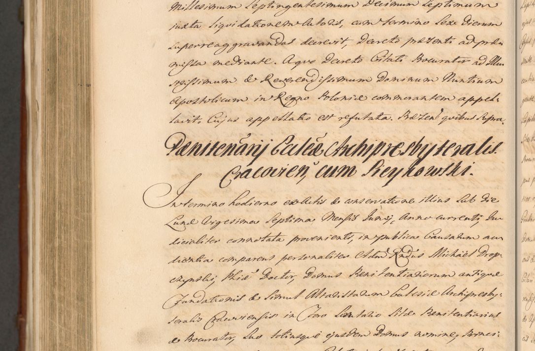 Zdjęcie nr 1728 dla obiektu archiwalnego: Acta actorum episcopalium R. D. Casimiri a Łubna Łubiński, episcopi Cracoviensis, ducis Severiae ab anno 1714 ad annum 1719 conscripta. Volumen II