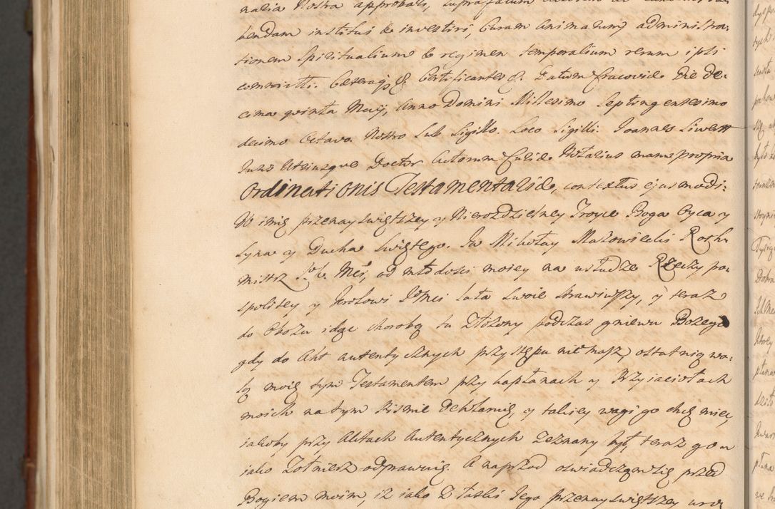 Zdjęcie nr 1714 dla obiektu archiwalnego: Acta actorum episcopalium R. D. Casimiri a Łubna Łubiński, episcopi Cracoviensis, ducis Severiae ab anno 1714 ad annum 1719 conscripta. Volumen II