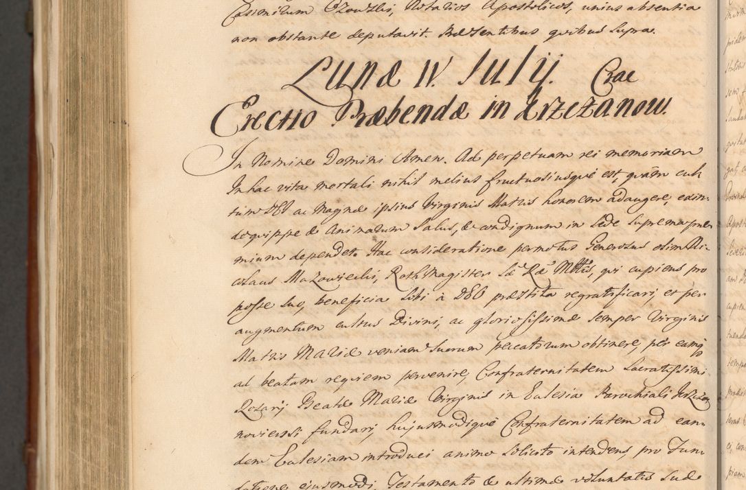 Zdjęcie nr 1710 dla obiektu archiwalnego: Acta actorum episcopalium R. D. Casimiri a Łubna Łubiński, episcopi Cracoviensis, ducis Severiae ab anno 1714 ad annum 1719 conscripta. Volumen II