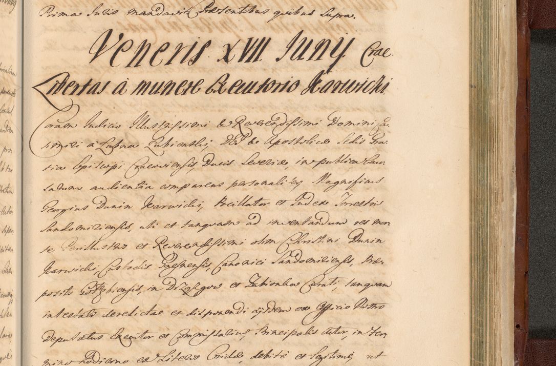 Zdjęcie nr 1691 dla obiektu archiwalnego: Acta actorum episcopalium R. D. Casimiri a Łubna Łubiński, episcopi Cracoviensis, ducis Severiae ab anno 1714 ad annum 1719 conscripta. Volumen II