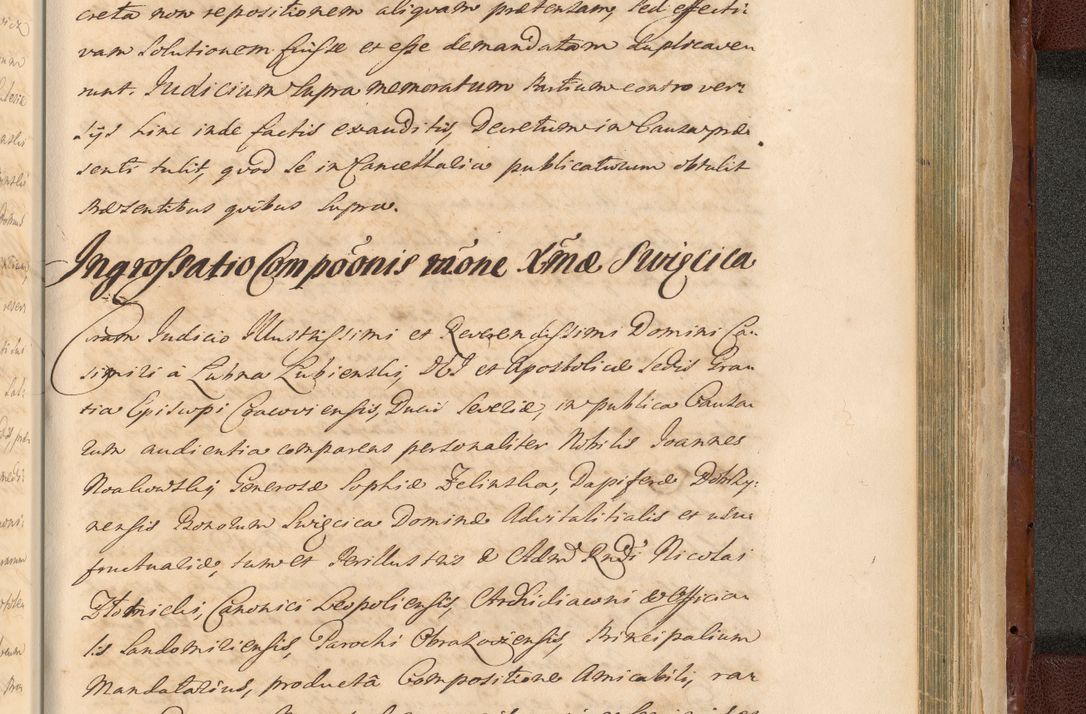 Zdjęcie nr 1685 dla obiektu archiwalnego: Acta actorum episcopalium R. D. Casimiri a Łubna Łubiński, episcopi Cracoviensis, ducis Severiae ab anno 1714 ad annum 1719 conscripta. Volumen II