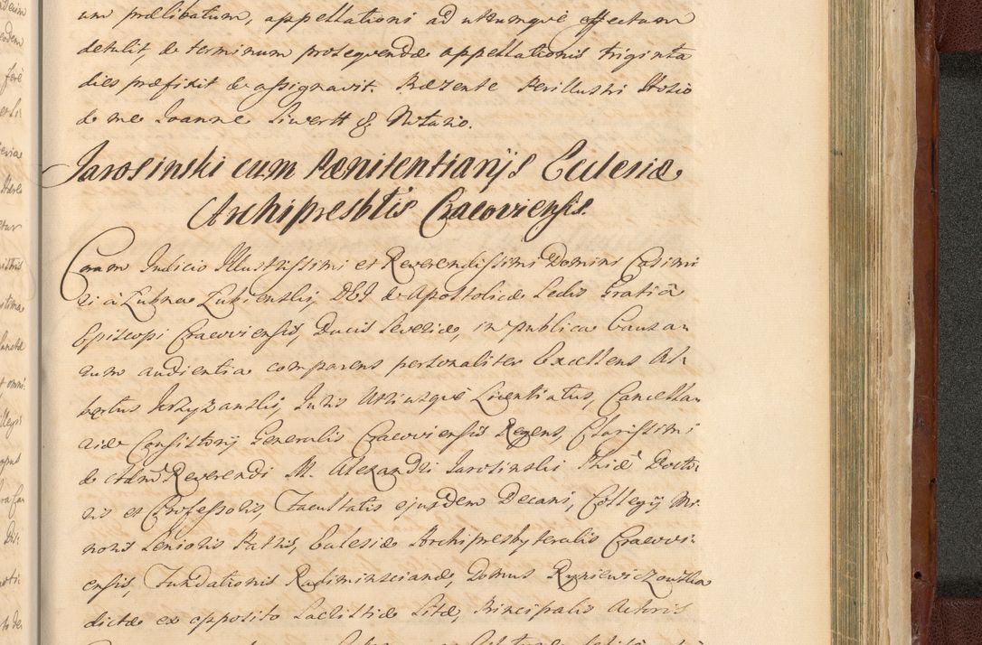 Zdjęcie nr 1683 dla obiektu archiwalnego: Acta actorum episcopalium R. D. Casimiri a Łubna Łubiński, episcopi Cracoviensis, ducis Severiae ab anno 1714 ad annum 1719 conscripta. Volumen II