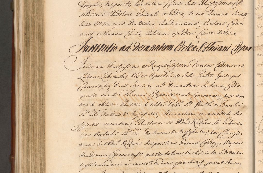 Zdjęcie nr 1678 dla obiektu archiwalnego: Acta actorum episcopalium R. D. Casimiri a Łubna Łubiński, episcopi Cracoviensis, ducis Severiae ab anno 1714 ad annum 1719 conscripta. Volumen II
