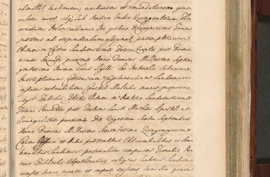 Zdjęcie nr 1619 dla obiektu archiwalnego: Acta actorum episcopalium R. D. Casimiri a Łubna Łubiński, episcopi Cracoviensis, ducis Severiae ab anno 1714 ad annum 1719 conscripta. Volumen II