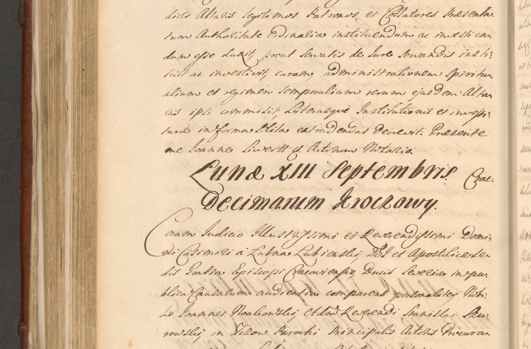 Zdjęcie nr 1357 dla obiektu archiwalnego: Acta actorum episcopalium R. D. Casimiri a Łubna Łubiński, episcopi Cracoviensis, ducis Severiae ab anno 1714 ad annum 1719 conscripta. Volumen II