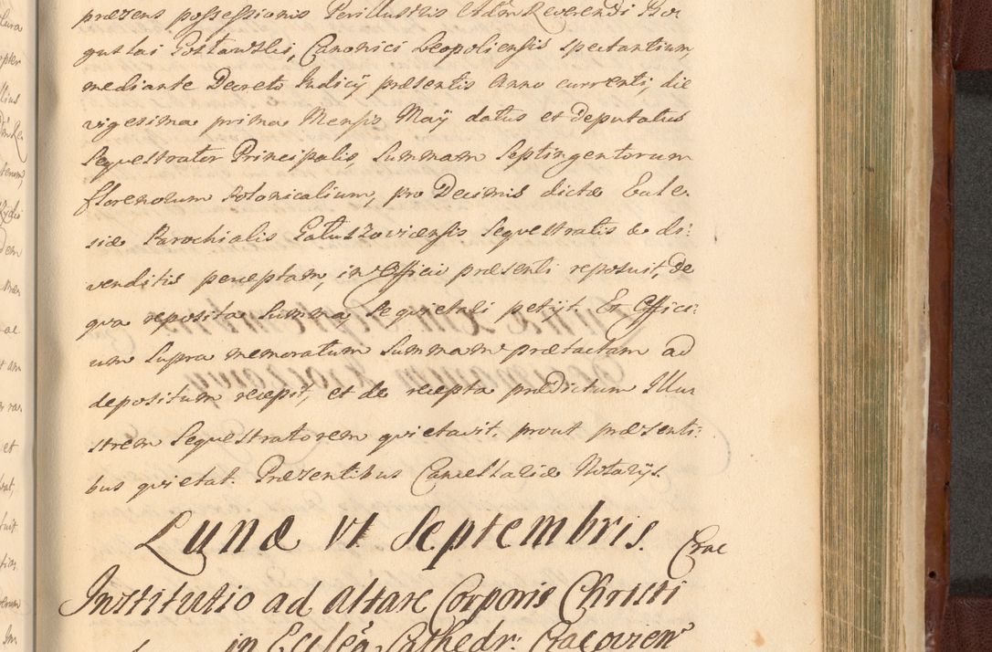 Zdjęcie nr 1356 dla obiektu archiwalnego: Acta actorum episcopalium R. D. Casimiri a Łubna Łubiński, episcopi Cracoviensis, ducis Severiae ab anno 1714 ad annum 1719 conscripta. Volumen II