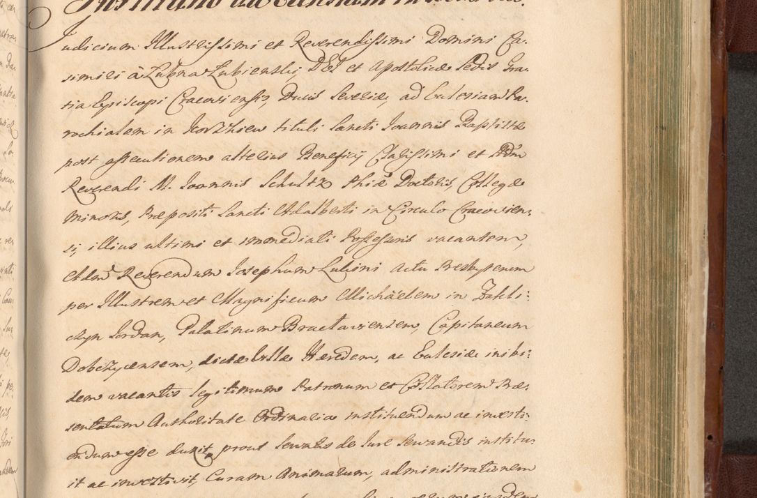 Zdjęcie nr 1354 dla obiektu archiwalnego: Acta actorum episcopalium R. D. Casimiri a Łubna Łubiński, episcopi Cracoviensis, ducis Severiae ab anno 1714 ad annum 1719 conscripta. Volumen II