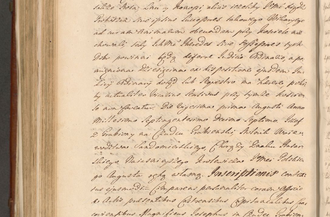 Zdjęcie nr 1307 dla obiektu archiwalnego: Acta actorum episcopalium R. D. Casimiri a Łubna Łubiński, episcopi Cracoviensis, ducis Severiae ab anno 1714 ad annum 1719 conscripta. Volumen II
