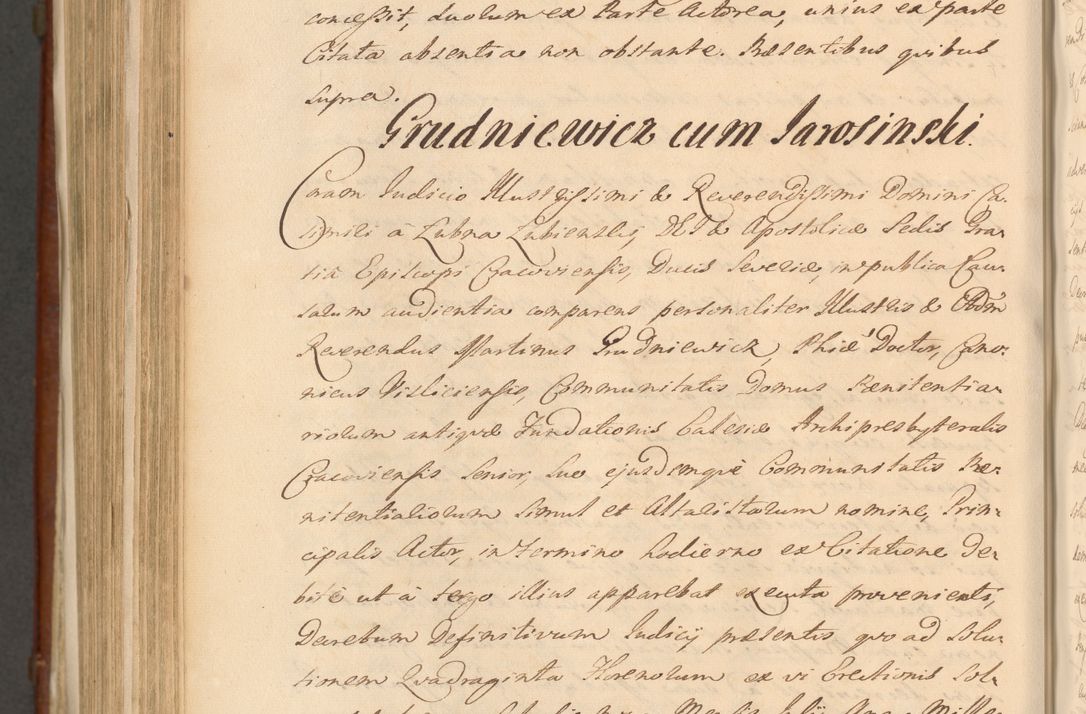 Zdjęcie nr 1293 dla obiektu archiwalnego: Acta actorum episcopalium R. D. Casimiri a Łubna Łubiński, episcopi Cracoviensis, ducis Severiae ab anno 1714 ad annum 1719 conscripta. Volumen II