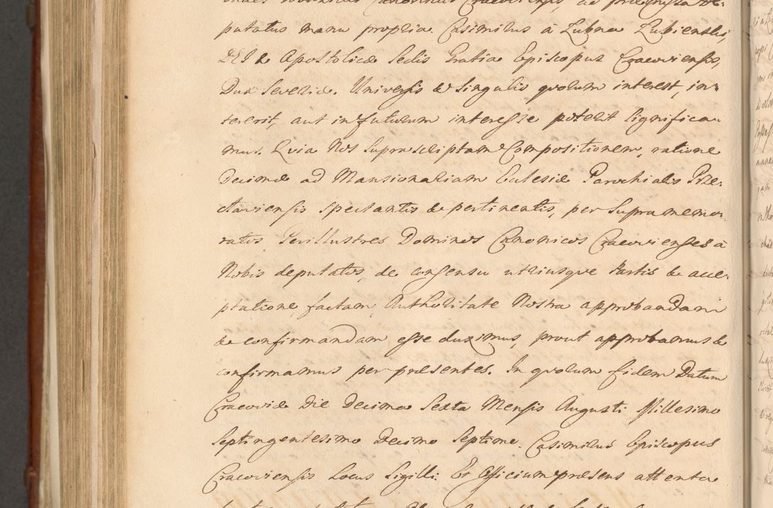 Zdjęcie nr 1277 dla obiektu archiwalnego: Acta actorum episcopalium R. D. Casimiri a Łubna Łubiński, episcopi Cracoviensis, ducis Severiae ab anno 1714 ad annum 1719 conscripta. Volumen II