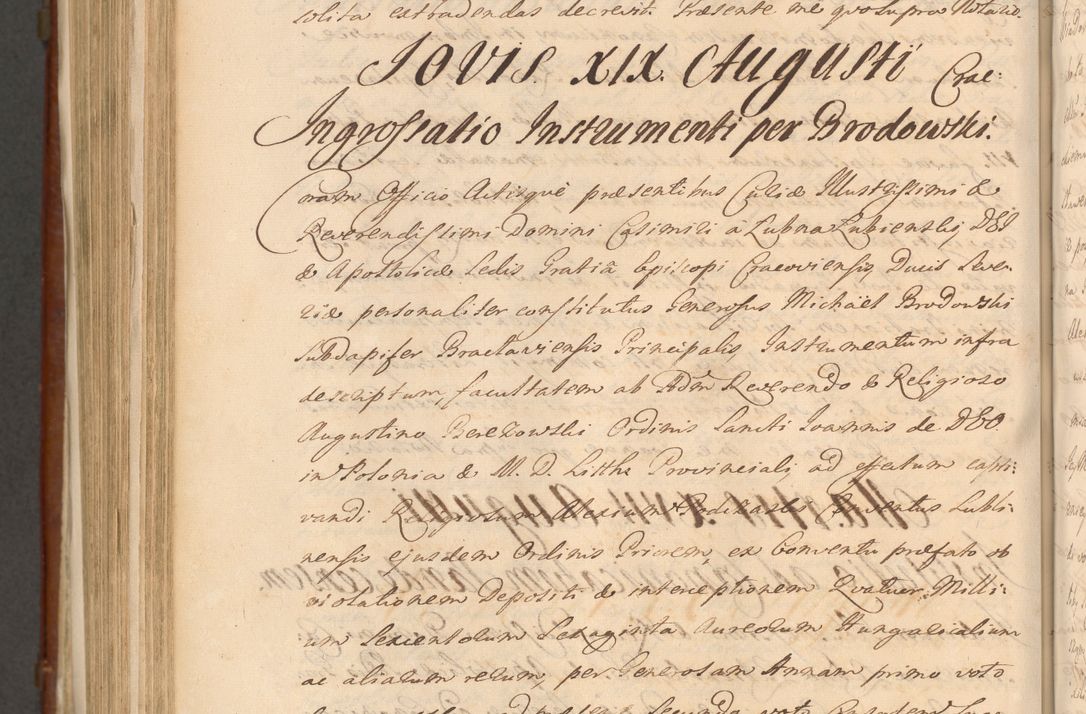Zdjęcie nr 1265 dla obiektu archiwalnego: Acta actorum episcopalium R. D. Casimiri a Łubna Łubiński, episcopi Cracoviensis, ducis Severiae ab anno 1714 ad annum 1719 conscripta. Volumen II