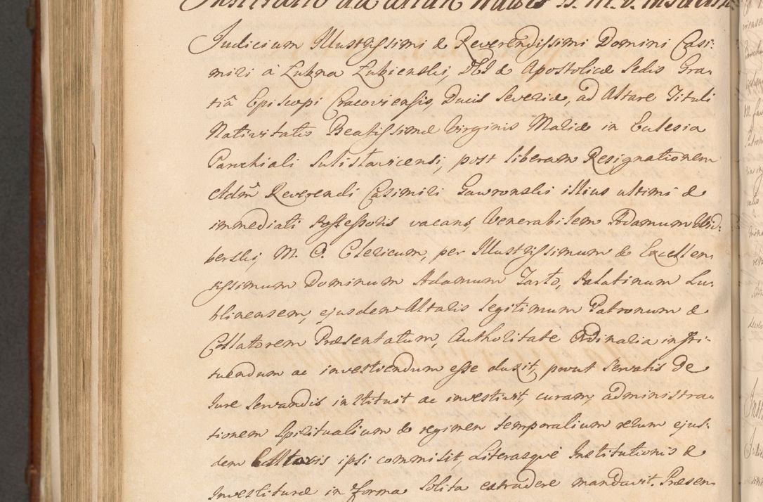 Zdjęcie nr 1263 dla obiektu archiwalnego: Acta actorum episcopalium R. D. Casimiri a Łubna Łubiński, episcopi Cracoviensis, ducis Severiae ab anno 1714 ad annum 1719 conscripta. Volumen II