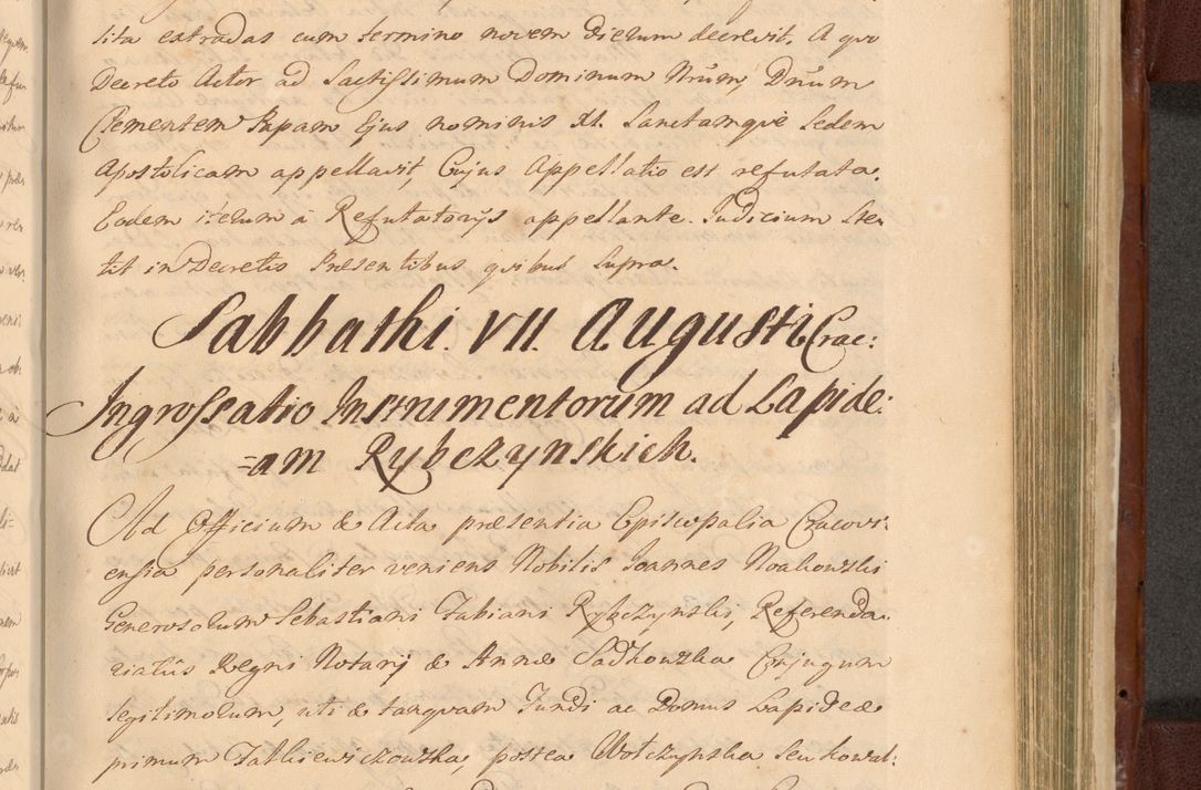 Zdjęcie nr 1254 dla obiektu archiwalnego: Acta actorum episcopalium R. D. Casimiri a Łubna Łubiński, episcopi Cracoviensis, ducis Severiae ab anno 1714 ad annum 1719 conscripta. Volumen II