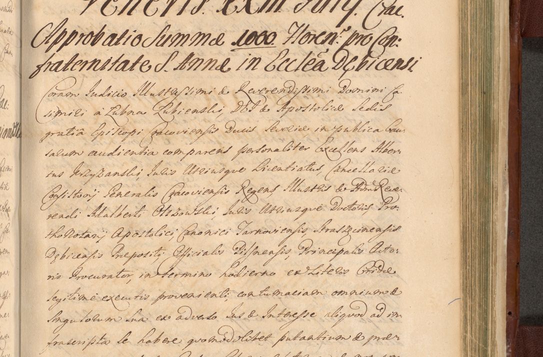 Zdjęcie nr 1242 dla obiektu archiwalnego: Acta actorum episcopalium R. D. Casimiri a Łubna Łubiński, episcopi Cracoviensis, ducis Severiae ab anno 1714 ad annum 1719 conscripta. Volumen II