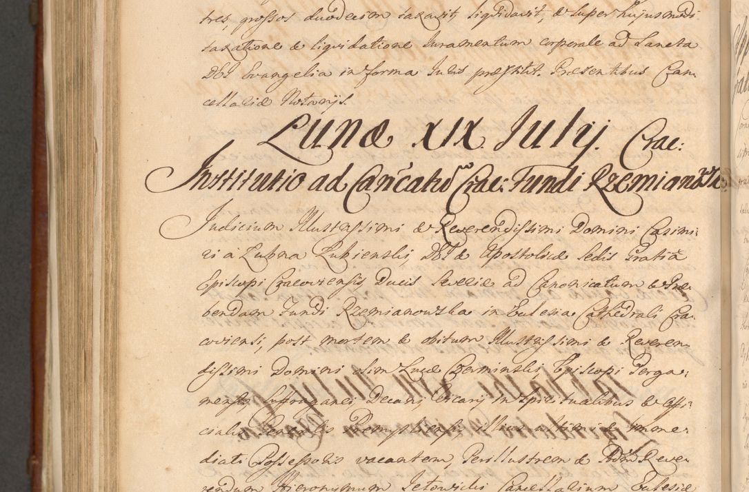 Zdjęcie nr 1241 dla obiektu archiwalnego: Acta actorum episcopalium R. D. Casimiri a Łubna Łubiński, episcopi Cracoviensis, ducis Severiae ab anno 1714 ad annum 1719 conscripta. Volumen II