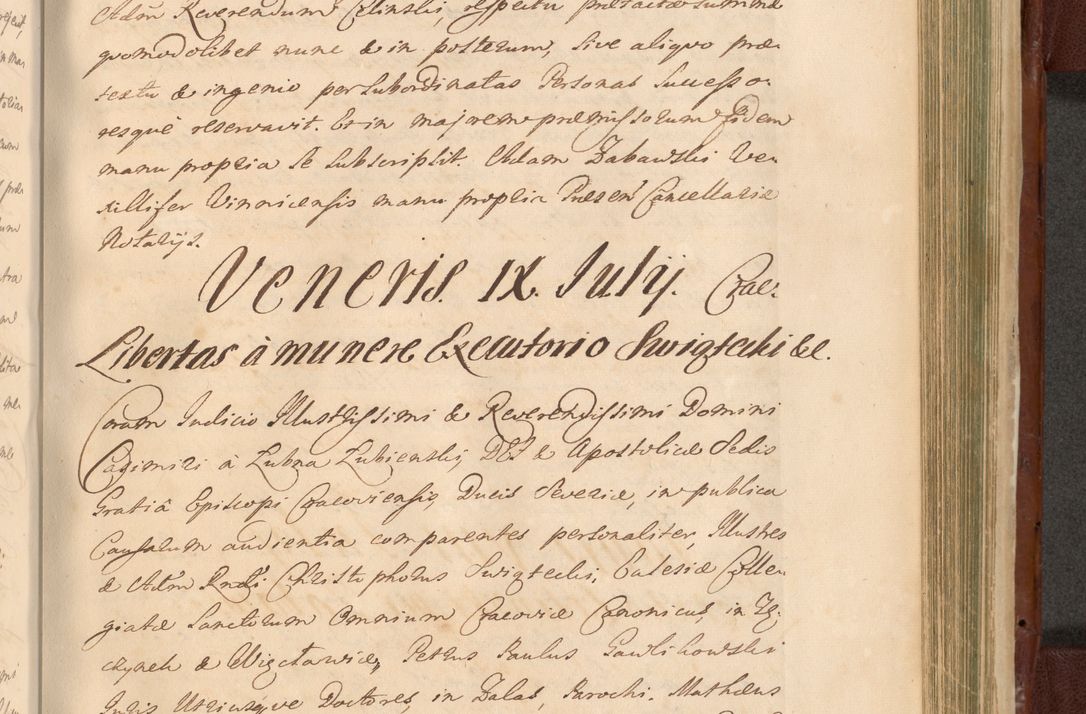 Zdjęcie nr 1234 dla obiektu archiwalnego: Acta actorum episcopalium R. D. Casimiri a Łubna Łubiński, episcopi Cracoviensis, ducis Severiae ab anno 1714 ad annum 1719 conscripta. Volumen II