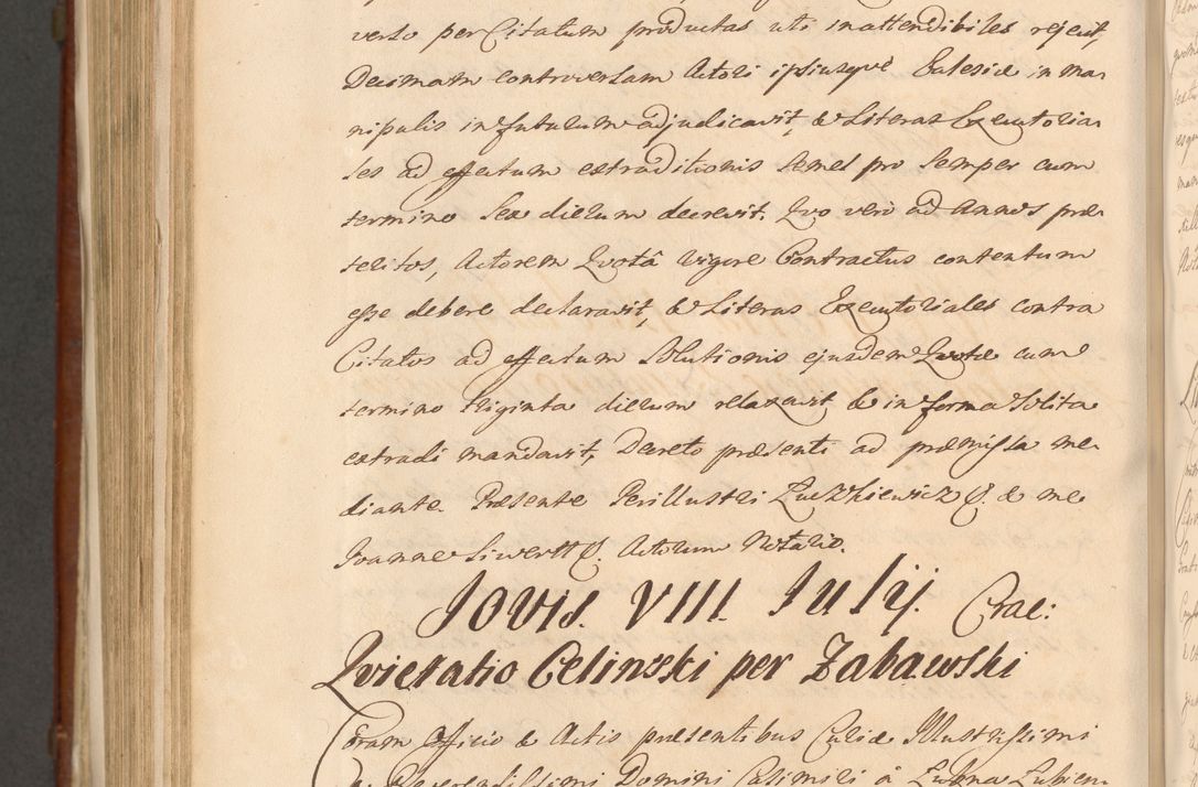 Zdjęcie nr 1233 dla obiektu archiwalnego: Acta actorum episcopalium R. D. Casimiri a Łubna Łubiński, episcopi Cracoviensis, ducis Severiae ab anno 1714 ad annum 1719 conscripta. Volumen II