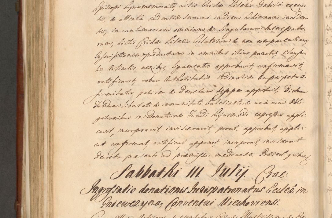 Zdjęcie nr 1221 dla obiektu archiwalnego: Acta actorum episcopalium R. D. Casimiri a Łubna Łubiński, episcopi Cracoviensis, ducis Severiae ab anno 1714 ad annum 1719 conscripta. Volumen II