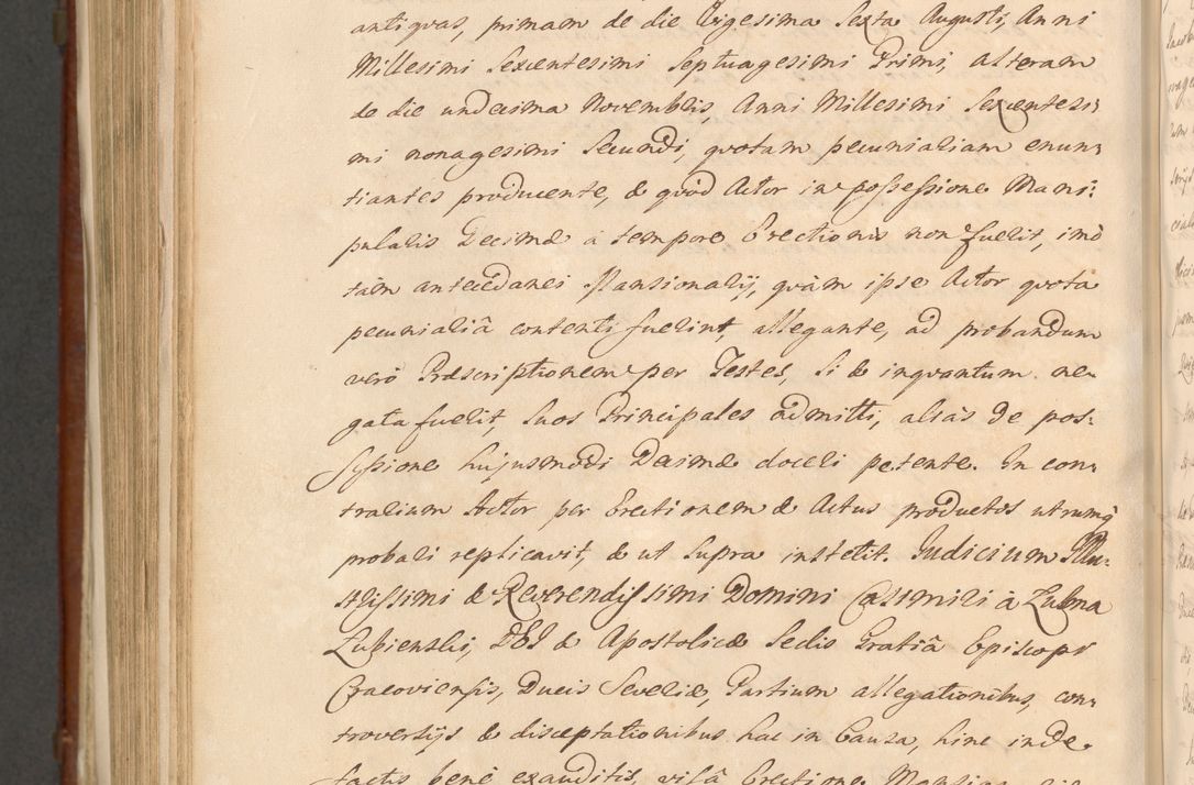 Zdjęcie nr 1217 dla obiektu archiwalnego: Acta actorum episcopalium R. D. Casimiri a Łubna Łubiński, episcopi Cracoviensis, ducis Severiae ab anno 1714 ad annum 1719 conscripta. Volumen II