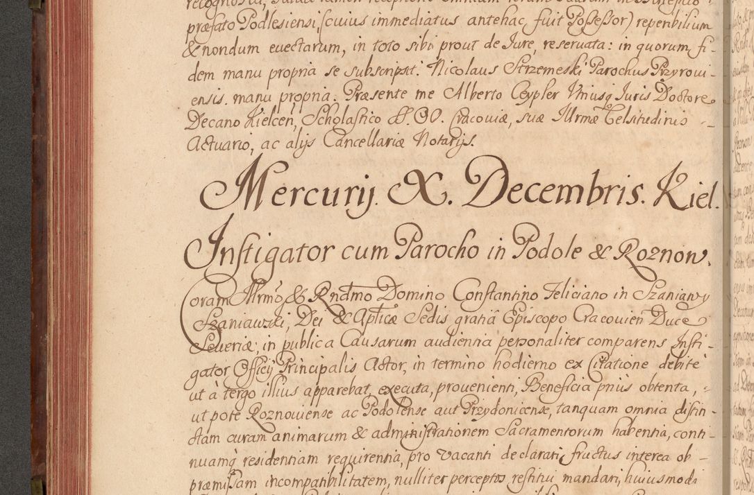 Zdjęcie nr 207 dla obiektu archiwalnego: Acta actorum episcopalium R. D. Constantini Feliciani in Szaniawy Szaniawski, episcopi Cracoviensis, ducis Severiae per annos 1720 - 1723 conscripta. Volumen I