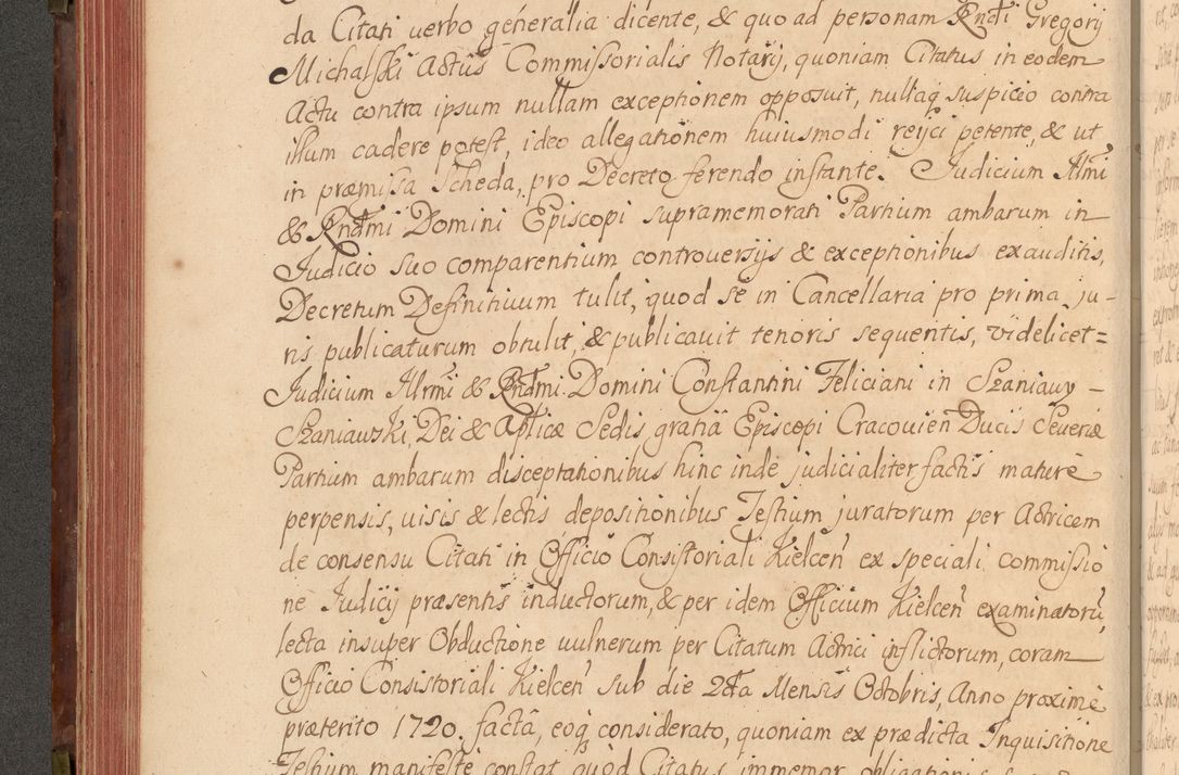 Zdjęcie nr 201 dla obiektu archiwalnego: Acta actorum episcopalium R. D. Constantini Feliciani in Szaniawy Szaniawski, episcopi Cracoviensis, ducis Severiae per annos 1720 - 1723 conscripta. Volumen I
