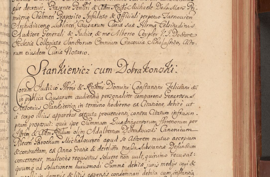 Zdjęcie nr 190 dla obiektu archiwalnego: Acta actorum episcopalium R. D. Constantini Feliciani in Szaniawy Szaniawski, episcopi Cracoviensis, ducis Severiae per annos 1720 - 1723 conscripta. Volumen I