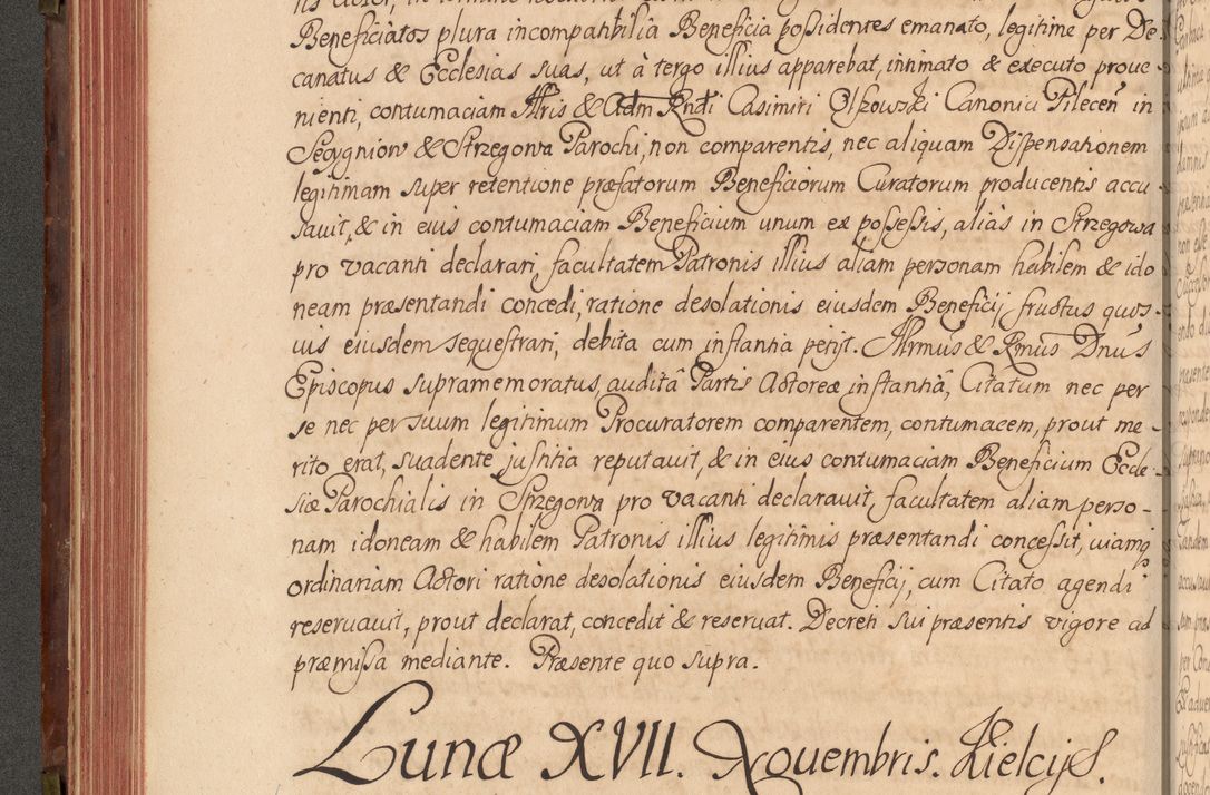 Zdjęcie nr 183 dla obiektu archiwalnego: Acta actorum episcopalium R. D. Constantini Feliciani in Szaniawy Szaniawski, episcopi Cracoviensis, ducis Severiae per annos 1720 - 1723 conscripta. Volumen I