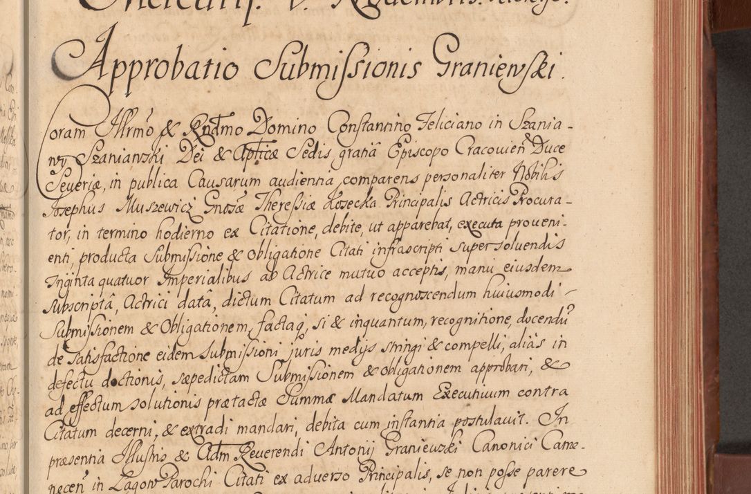 Zdjęcie nr 162 dla obiektu archiwalnego: Acta actorum episcopalium R. D. Constantini Feliciani in Szaniawy Szaniawski, episcopi Cracoviensis, ducis Severiae per annos 1720 - 1723 conscripta. Volumen I