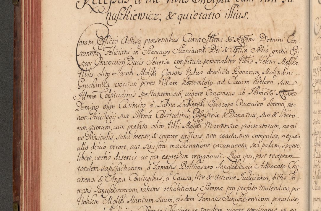 Zdjęcie nr 161 dla obiektu archiwalnego: Acta actorum episcopalium R. D. Constantini Feliciani in Szaniawy Szaniawski, episcopi Cracoviensis, ducis Severiae per annos 1720 - 1723 conscripta. Volumen I