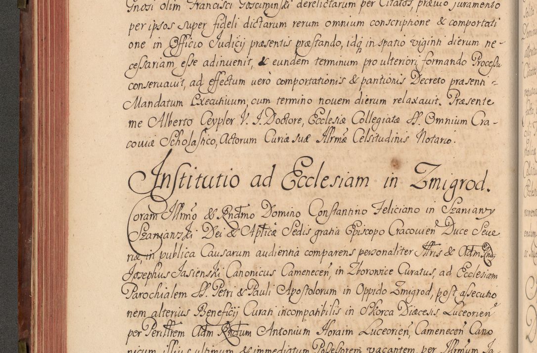 Zdjęcie nr 157 dla obiektu archiwalnego: Acta actorum episcopalium R. D. Constantini Feliciani in Szaniawy Szaniawski, episcopi Cracoviensis, ducis Severiae per annos 1720 - 1723 conscripta. Volumen I
