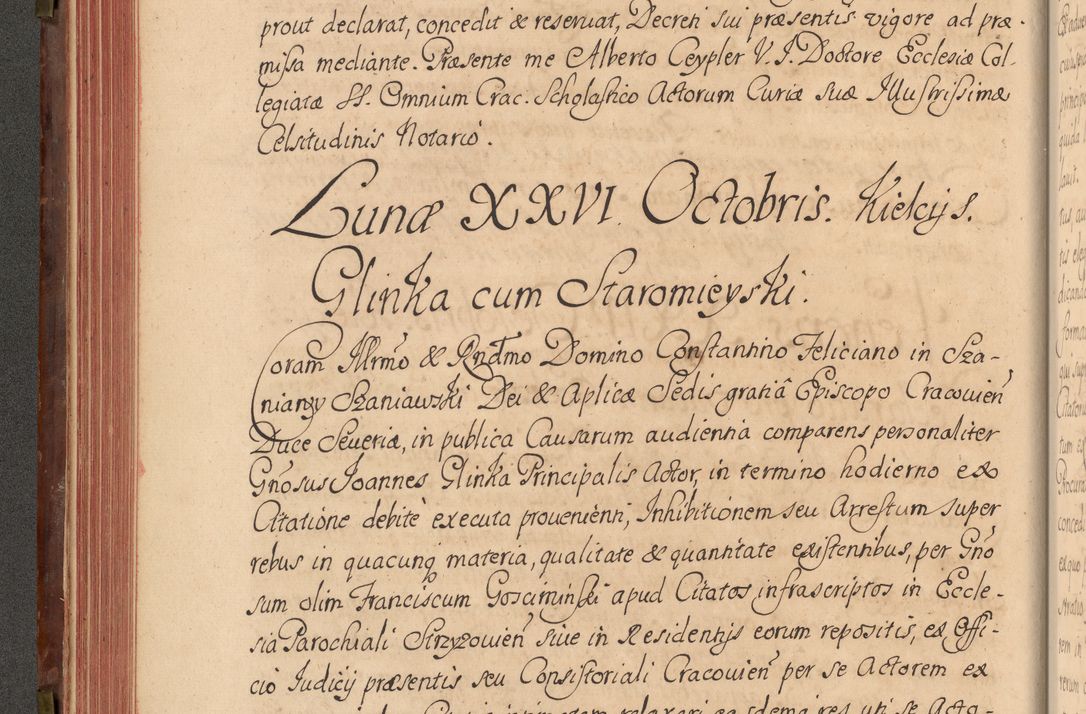 Zdjęcie nr 155 dla obiektu archiwalnego: Acta actorum episcopalium R. D. Constantini Feliciani in Szaniawy Szaniawski, episcopi Cracoviensis, ducis Severiae per annos 1720 - 1723 conscripta. Volumen I
