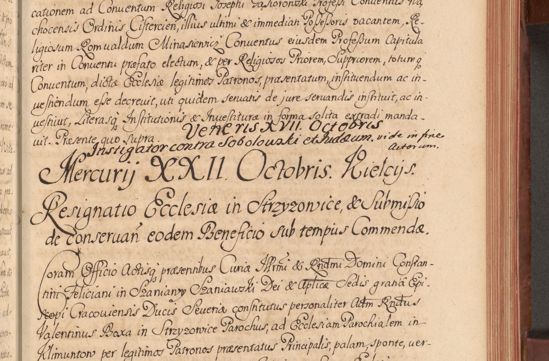 Zdjęcie nr 150 dla obiektu archiwalnego: Acta actorum episcopalium R. D. Constantini Feliciani in Szaniawy Szaniawski, episcopi Cracoviensis, ducis Severiae per annos 1720 - 1723 conscripta. Volumen I