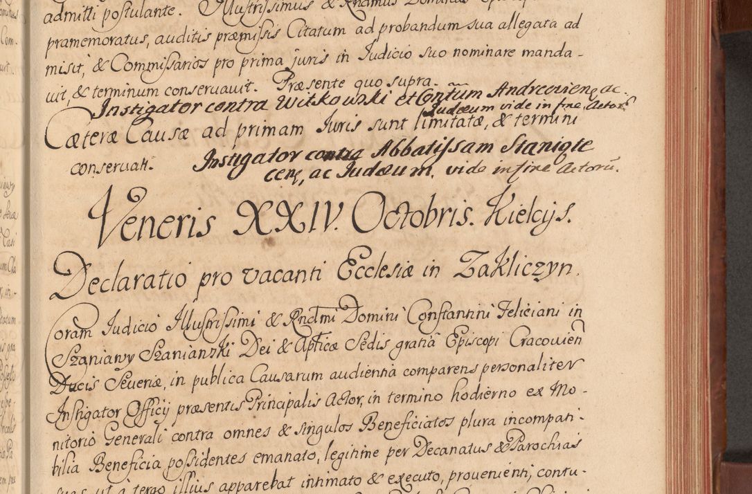 Zdjęcie nr 154 dla obiektu archiwalnego: Acta actorum episcopalium R. D. Constantini Feliciani in Szaniawy Szaniawski, episcopi Cracoviensis, ducis Severiae per annos 1720 - 1723 conscripta. Volumen I